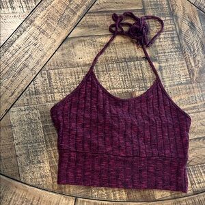 Forever 21 Maroon Knit Top